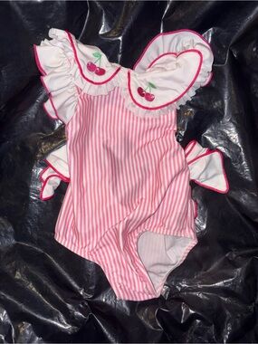 Sal & Pimenta pink cherries swimsuit
